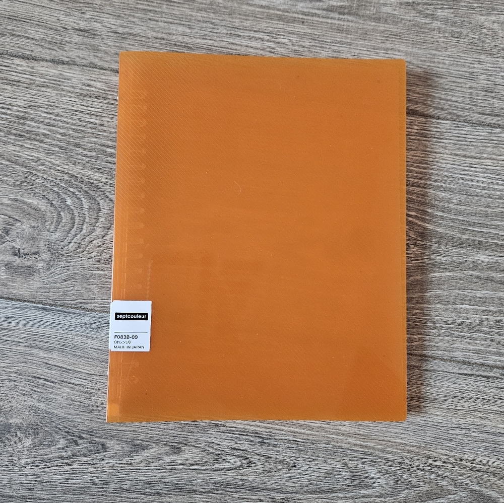 🔥4/$20 Maruman Septcouleur A5 20 Hole Binder in Orange